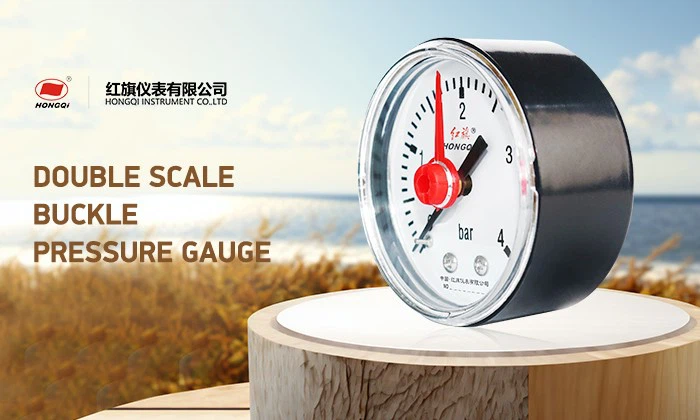 DOUBLE SCALE BUCKLEPRESSURE GAUGE DOUBLE SCALE BUCKLEPRESSURE GAUGE