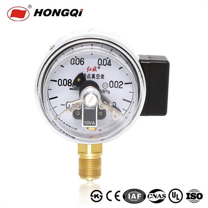 Dia 60mm Electric Contact Vacuum Pressure Gauge