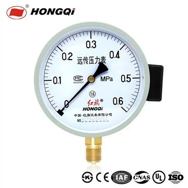 Jauge de pression remplie d'huile Hongqi 6 "- Meilleur émetteur de résistance électrique