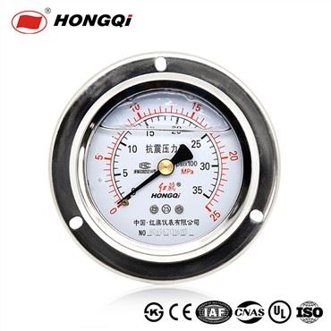 Hongqi 60mm(2.5") sortie 0~25MPa manomètre liquide/air pour l'ingénierie industrielle