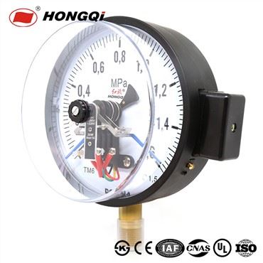 Manomètre à contact électrique YXC-150R avec connecteur en cuivre durable